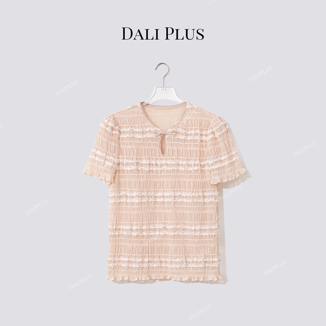 DALI PLUS“新中式绝美衬衣”立体褶皱盘扣衬衫-D5LT2129