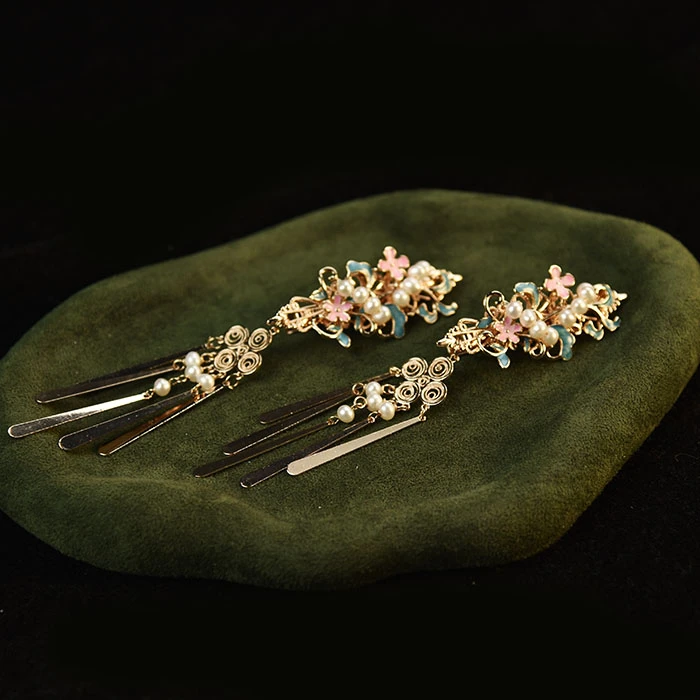 碧疏柔华容珠翠原创手工发夹发饰日常百搭盘发新中式国风旗袍汉服