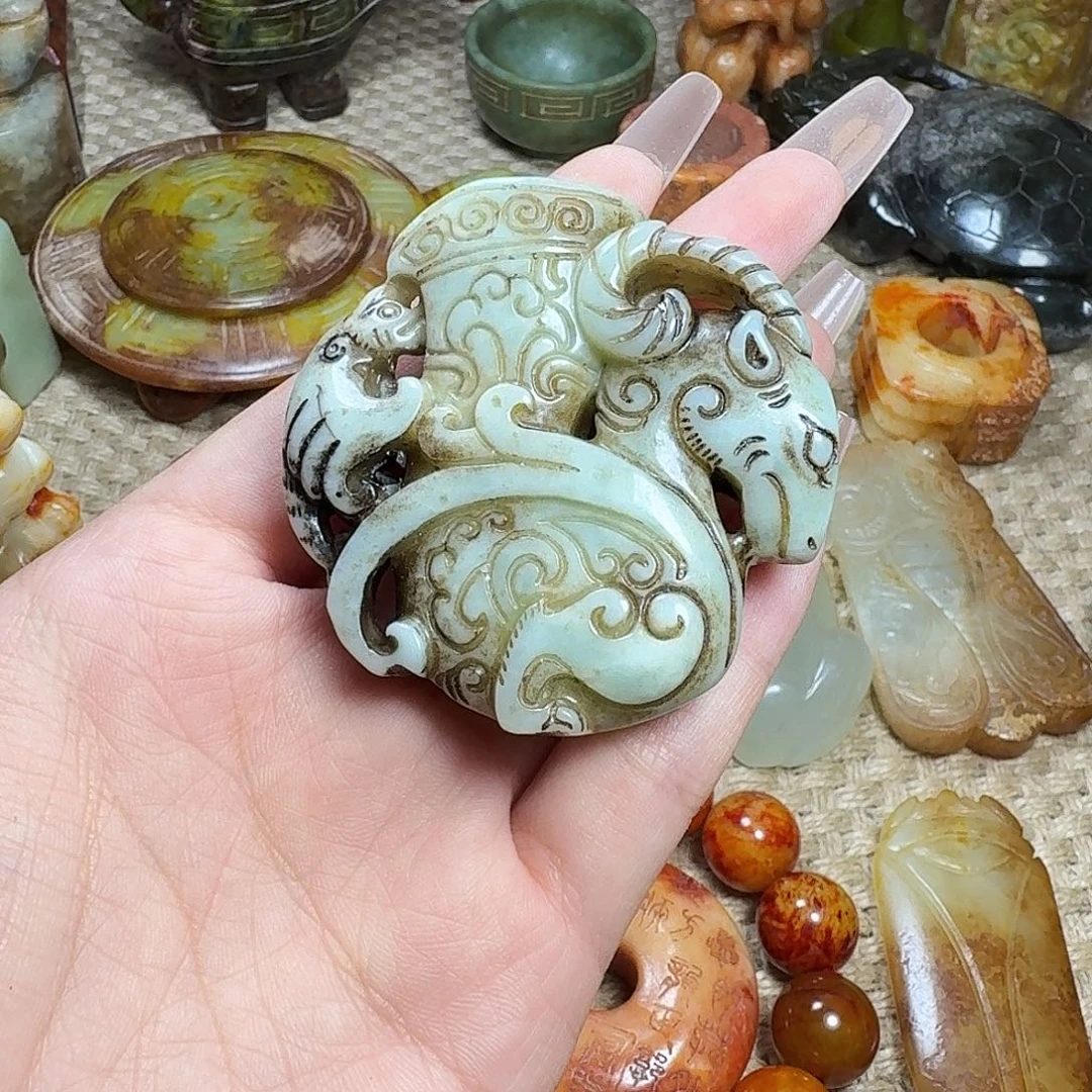 白玉菩提吊坠挂件