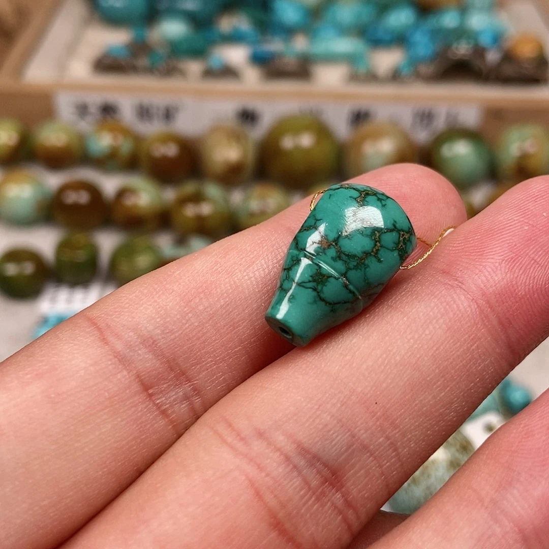 未镶嵌绿松石珠宝半成品