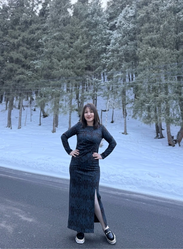 民族风艾特莱斯双花纹两件套显瘦显修身