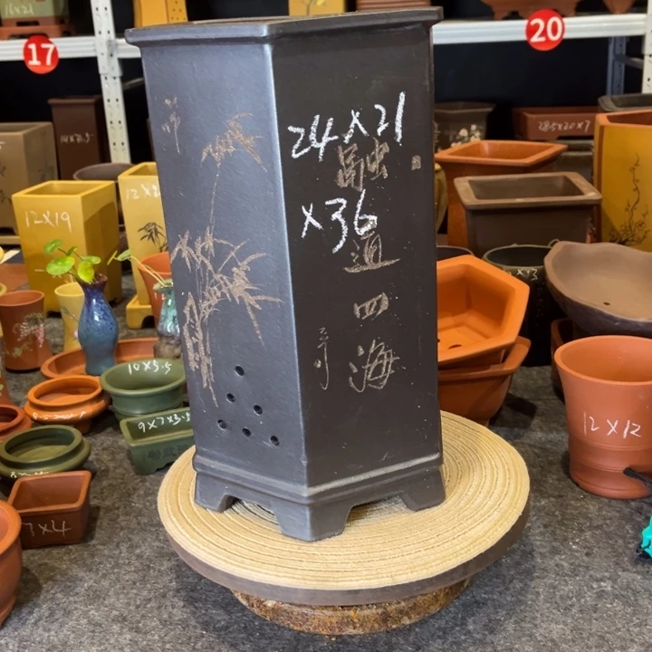 紫砂花盆紫砂花盆