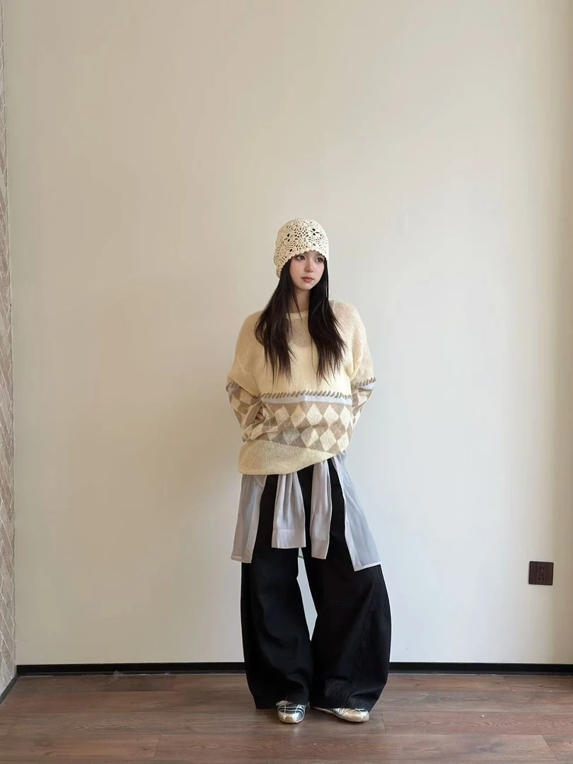 IN OASIS 新款屁帘裤网纱可拆卸小众别致裤子