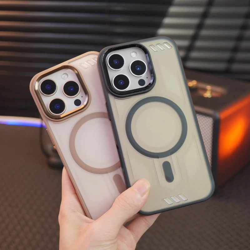 苹果16promax手机壳防摔铠甲磨砂适用iPhone13/14/15磁吸新款保护