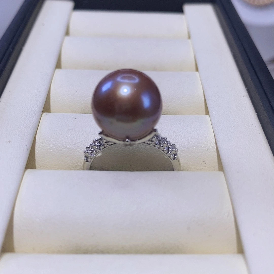 淡水珍珠戒指合金