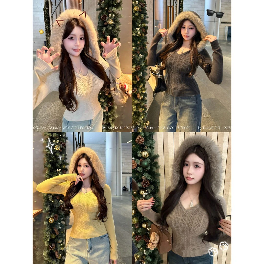 【芬兰童话】温与柔 这件连帽毛衣真的是叠穿灵魂！溢出屏幕的慵懒感