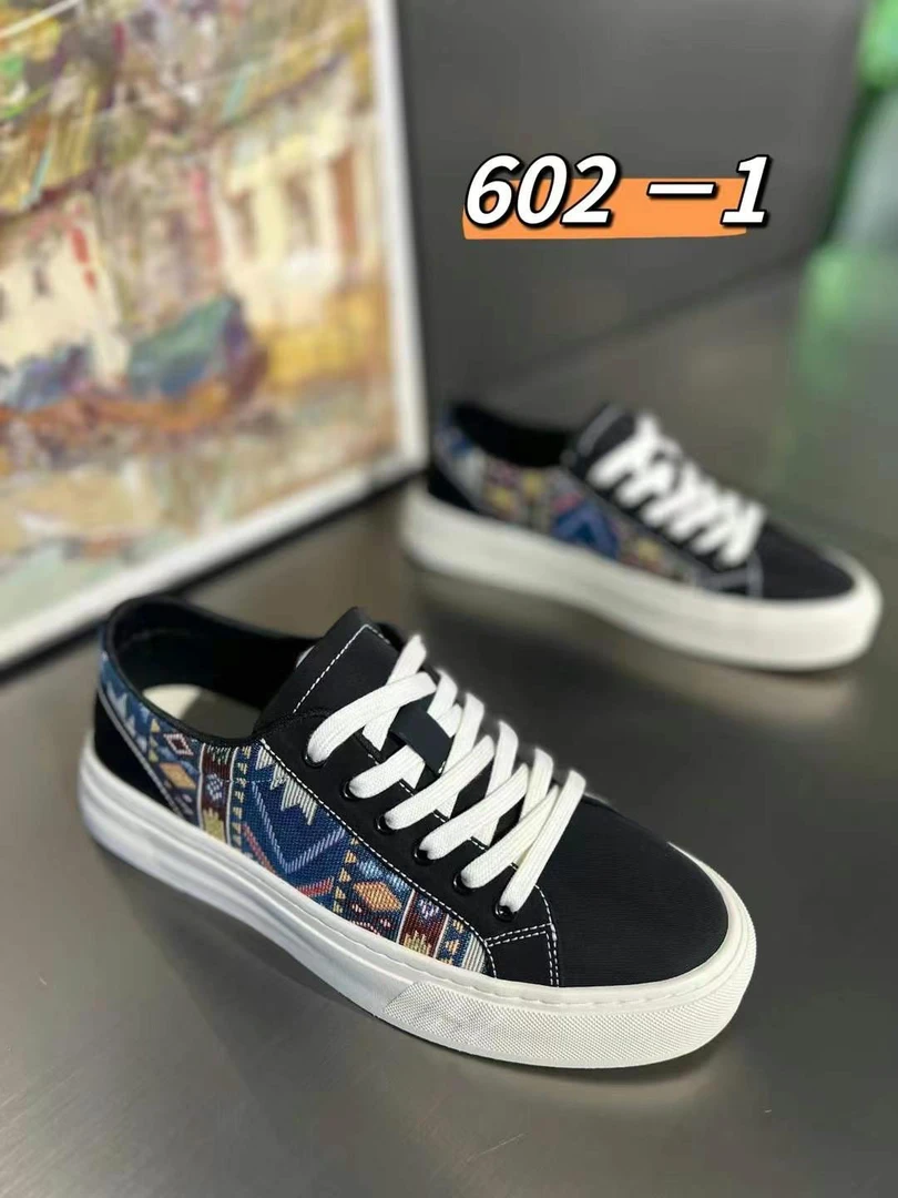 透气拼色缝制鞋潮流夏季薄款低帮布鞋韩版圆头男鞋