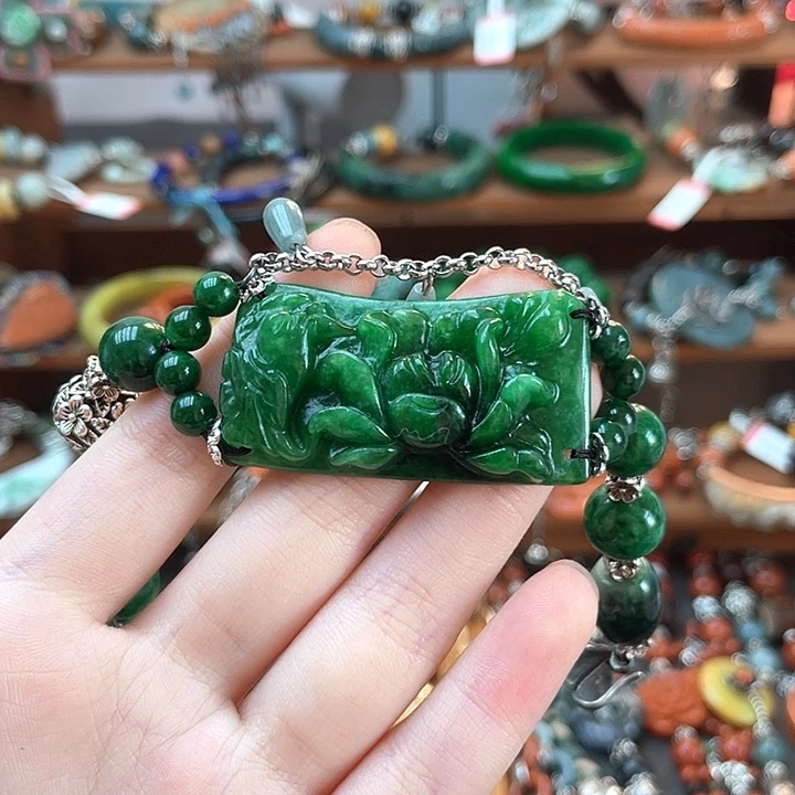 千***岁翡翠未镶嵌手链饰品