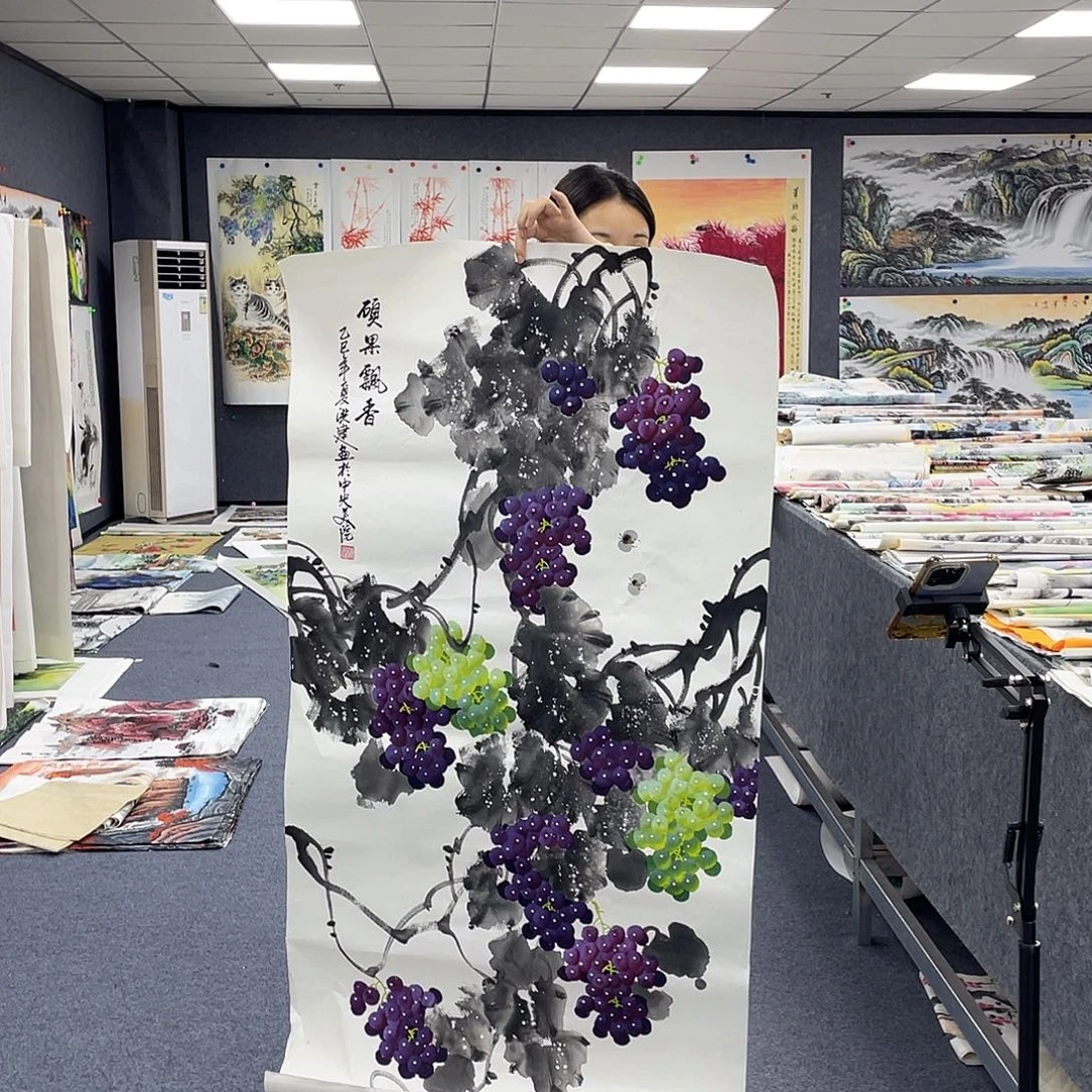 国画作品小姐姐放漏…