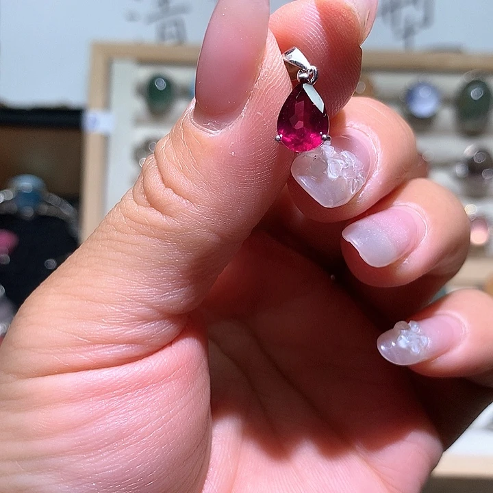 戒指水晶银S925镶嵌