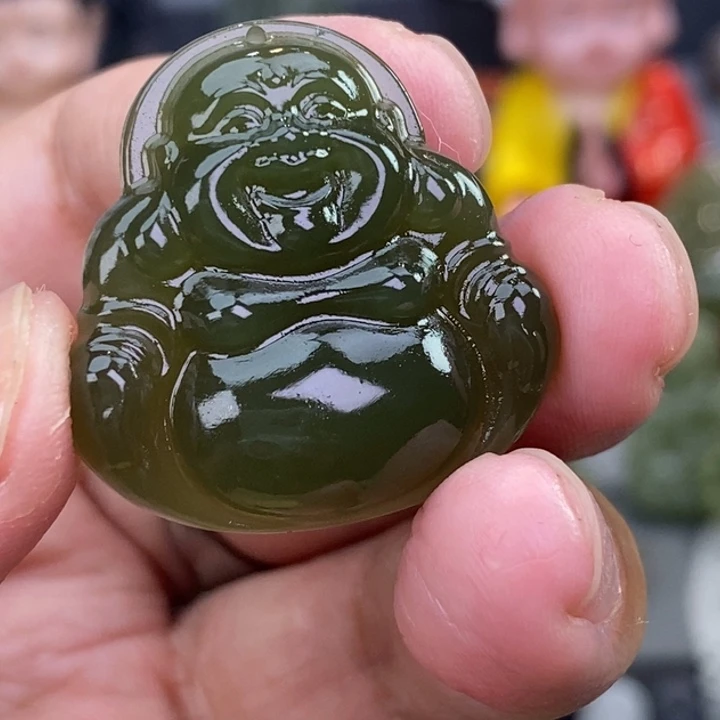 和田玉未镶嵌颈饰清**蓉