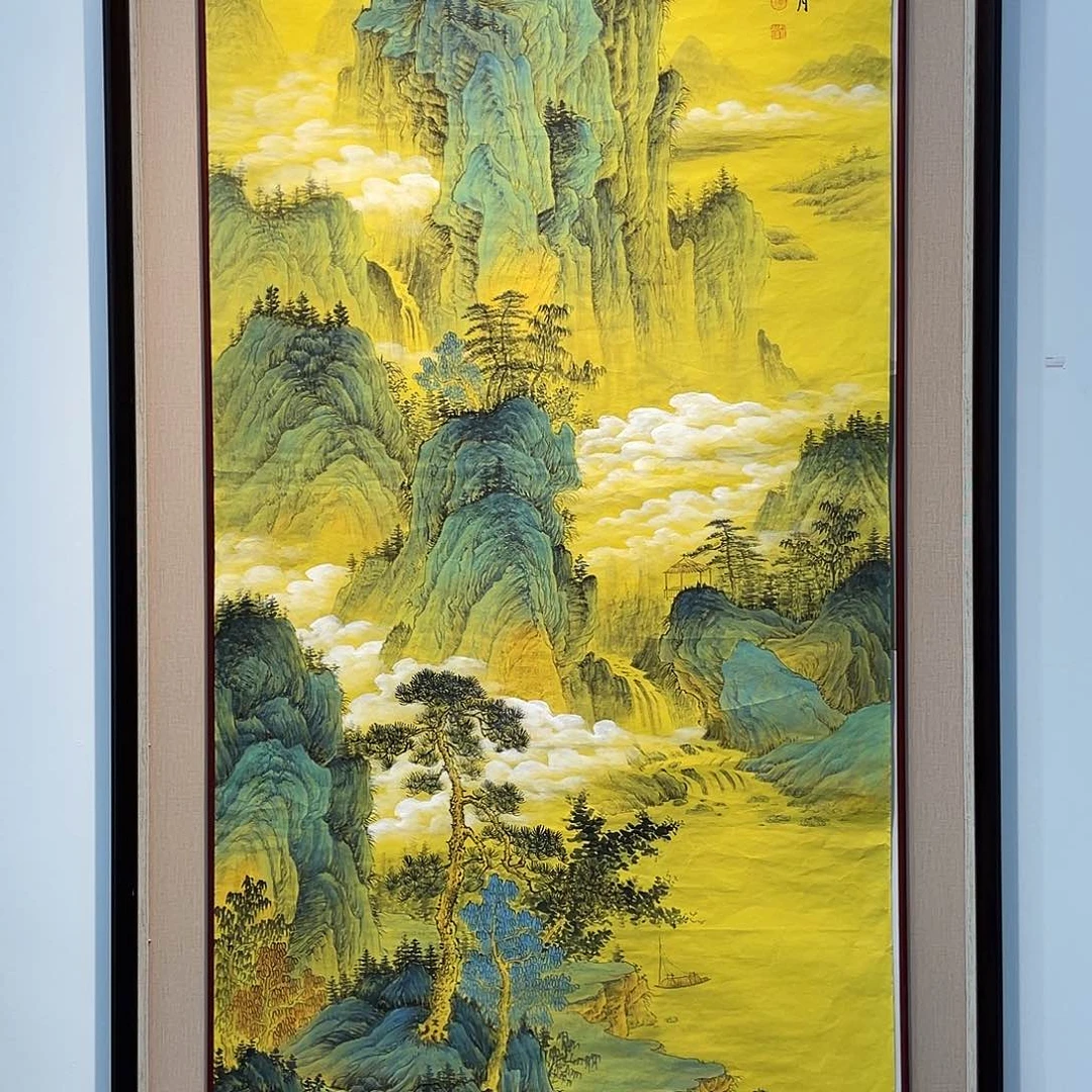 国画凌行志手绘作品