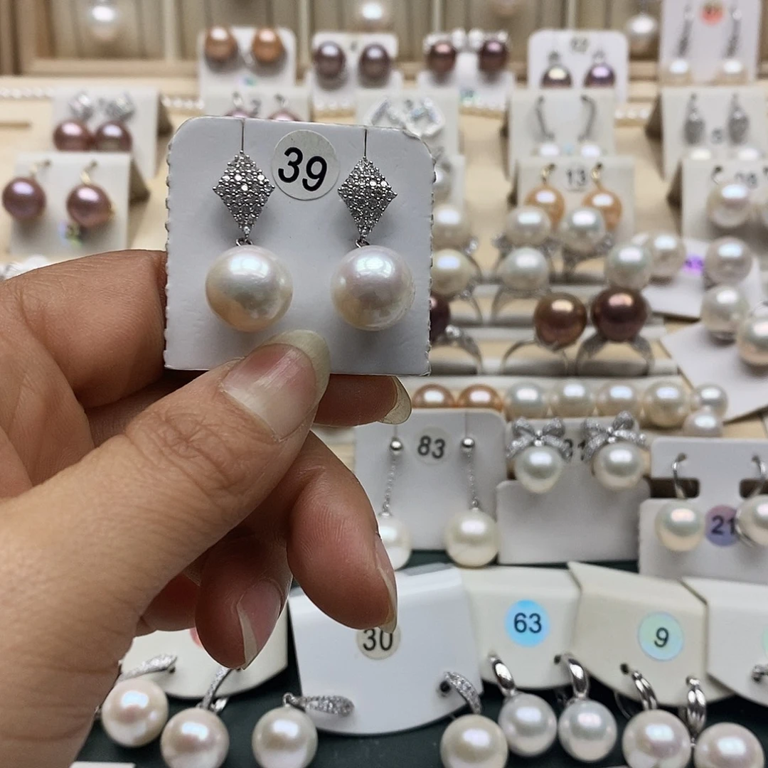 l***）淡水珍珠颈饰银S925镶嵌