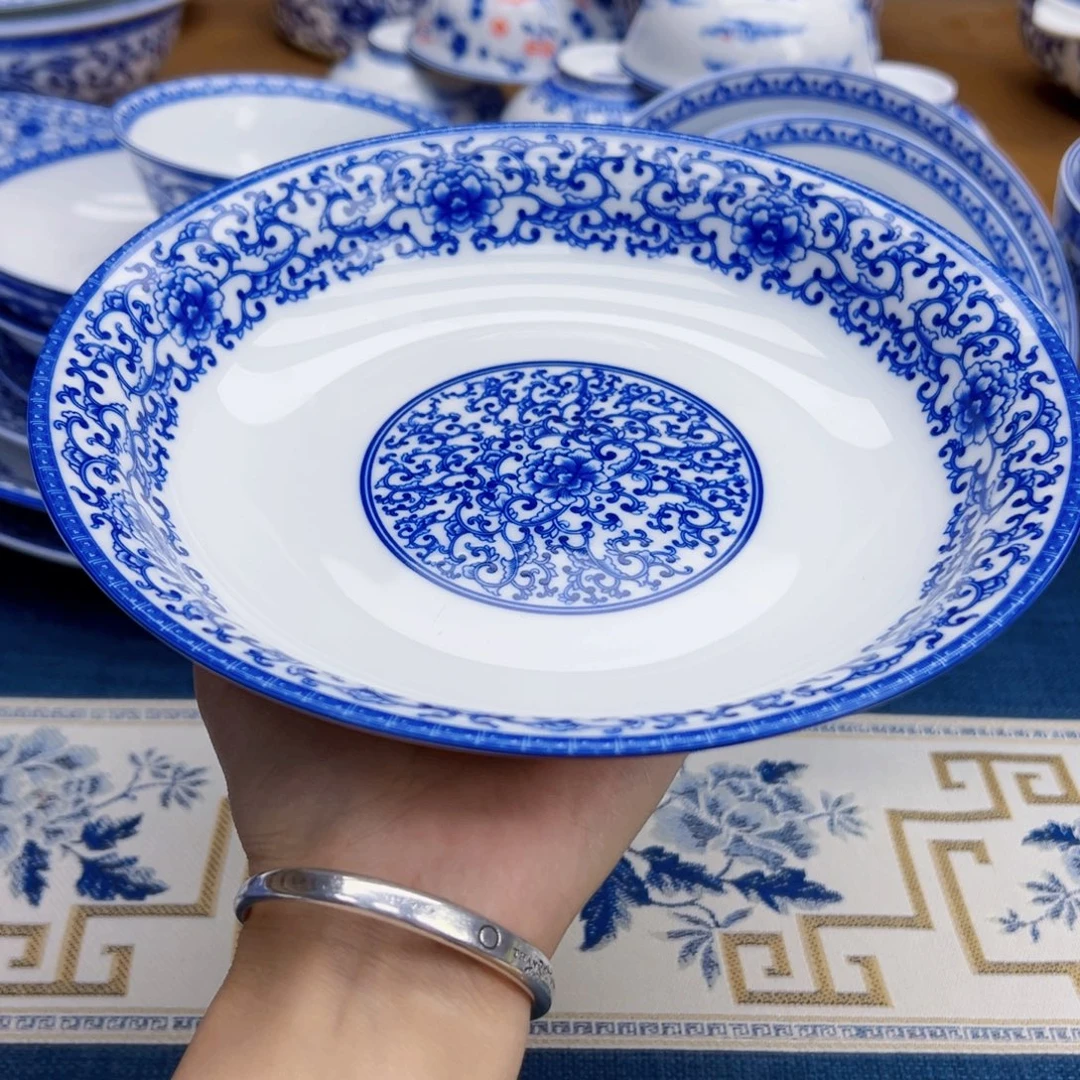 ！***白瓷8英寸深盘 4个