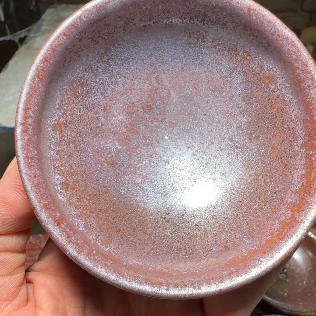 柴烧建盏茶盏茶杯462