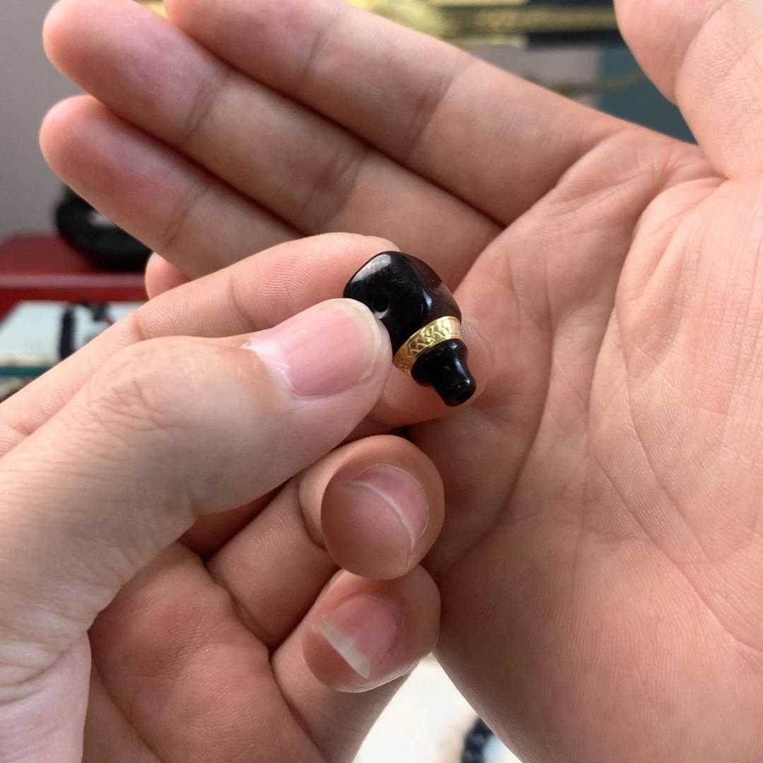 和田玉三通未镶嵌爱****银