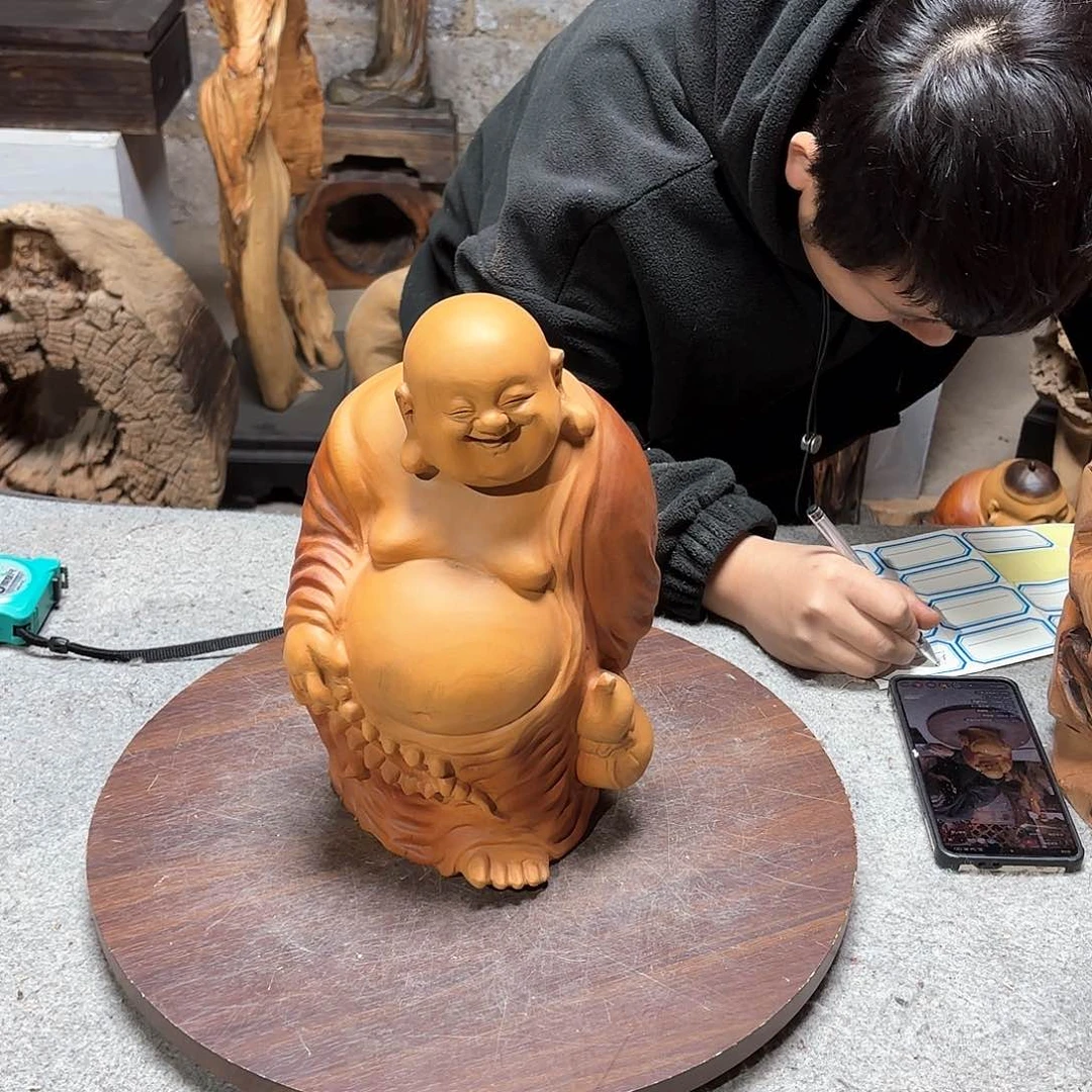 香樟木全**y香樟木雕财神