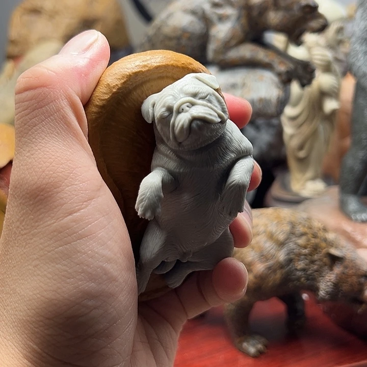 东北石松花石摆件