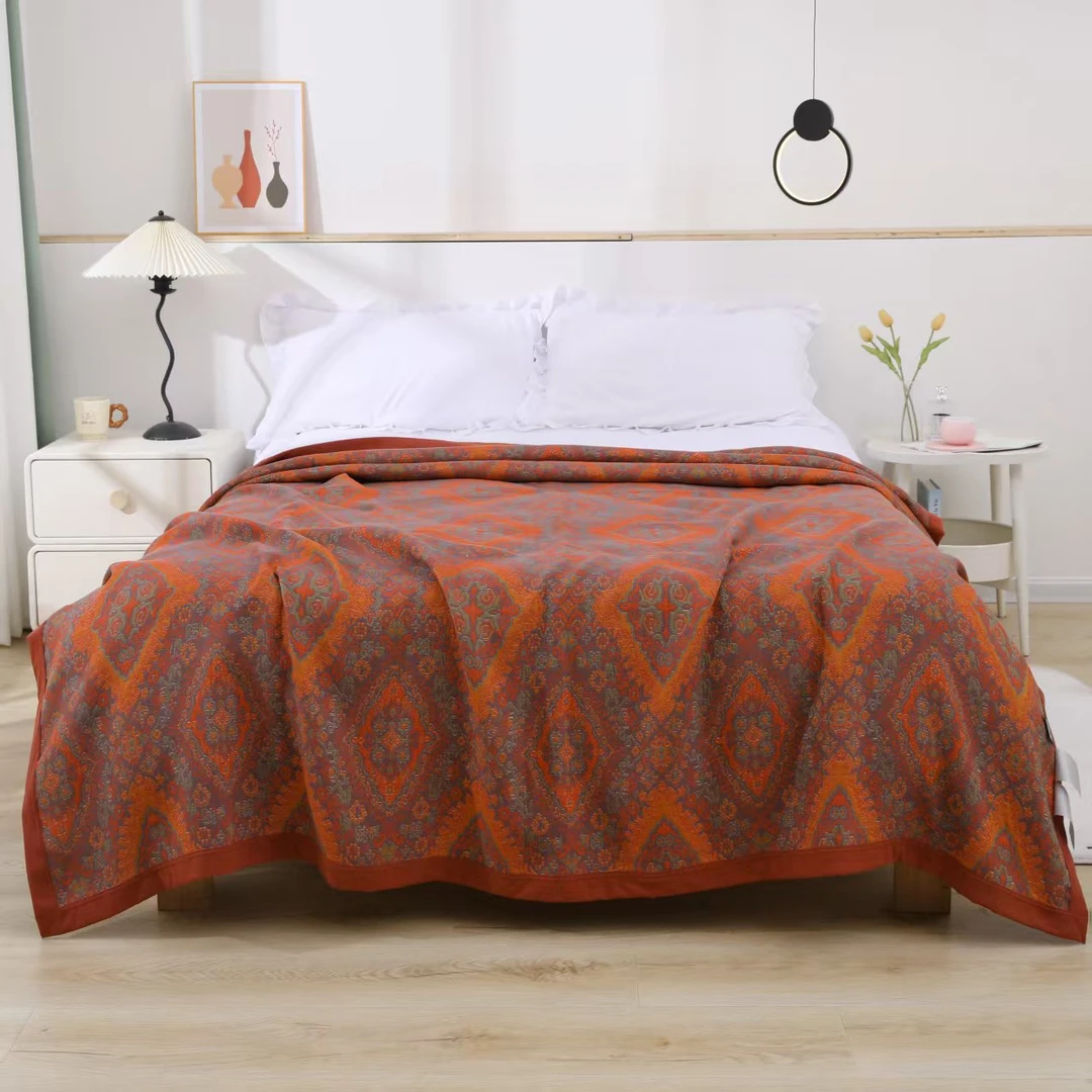 【蕙质兰心】2.0*2.3多功能大床盖软凉席恒温毯双面