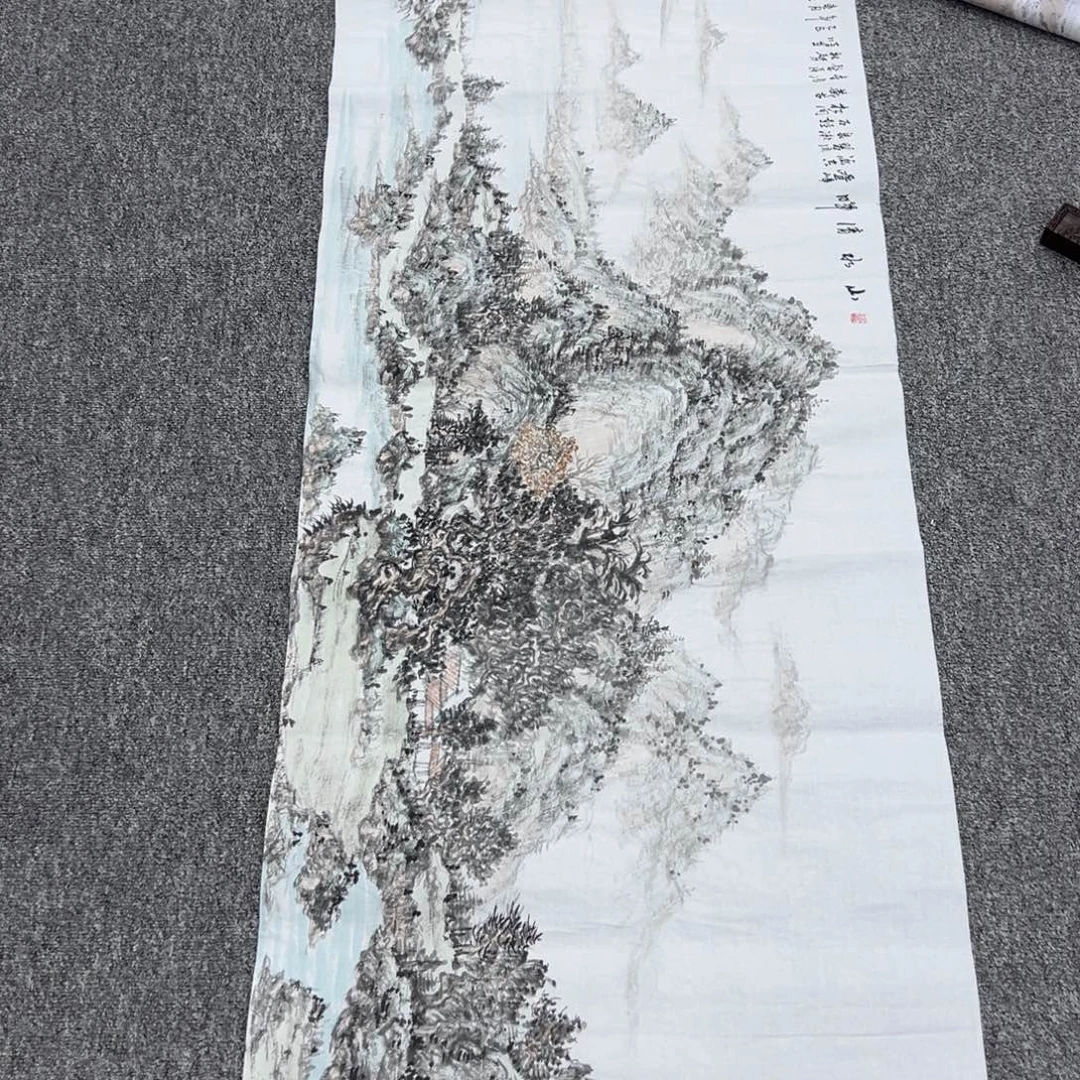 用***9国画纯手绘字画宣纸