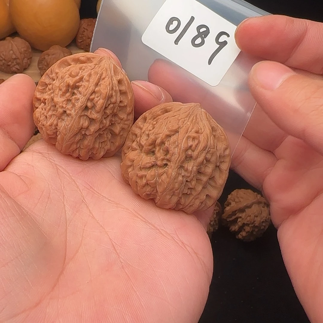 把件文玩核桃0189全品40凹底