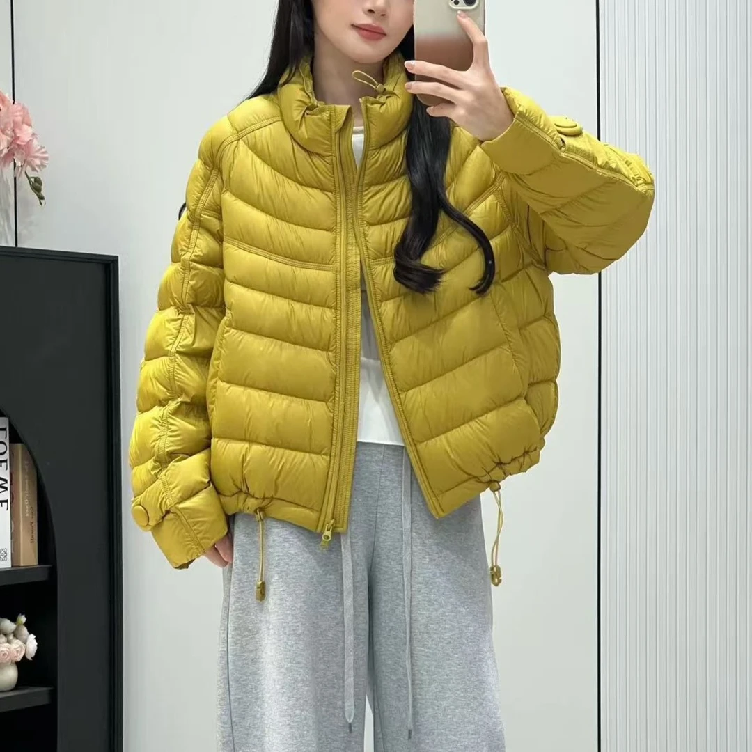 【排骨长袖】鸭绒宽松轻薄秋冬羽绒服女短款立领外套上衣女