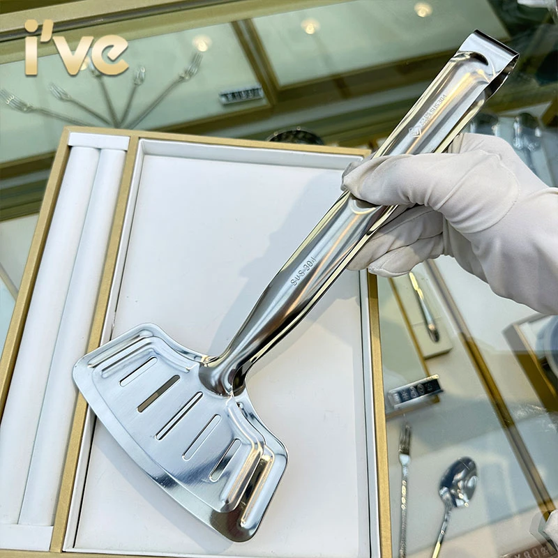 德国304不锈钢煎鱼铲子厨房神器面包夹翻鱼煎炸防烫牛排夹多功能