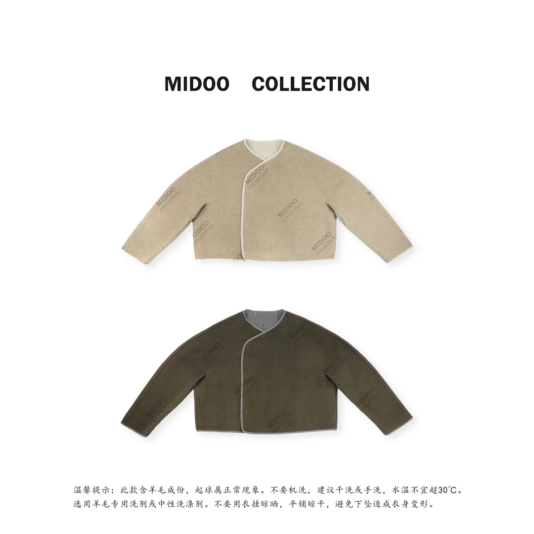 MIDOO 100澳毛双面毛呢外套