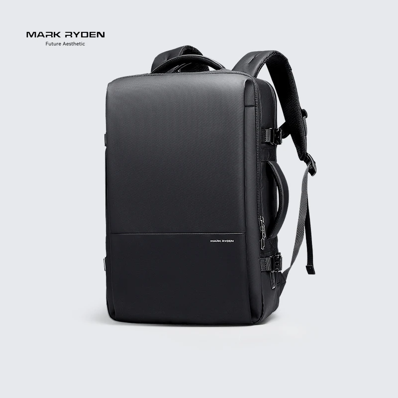 马可莱登通勤双肩背包男士扩容多功能电脑包出差旅行包大学生书包