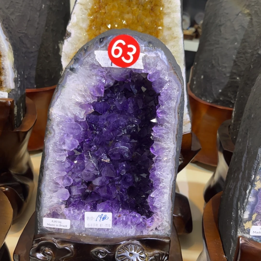 紫晶摆件未镶嵌水晶