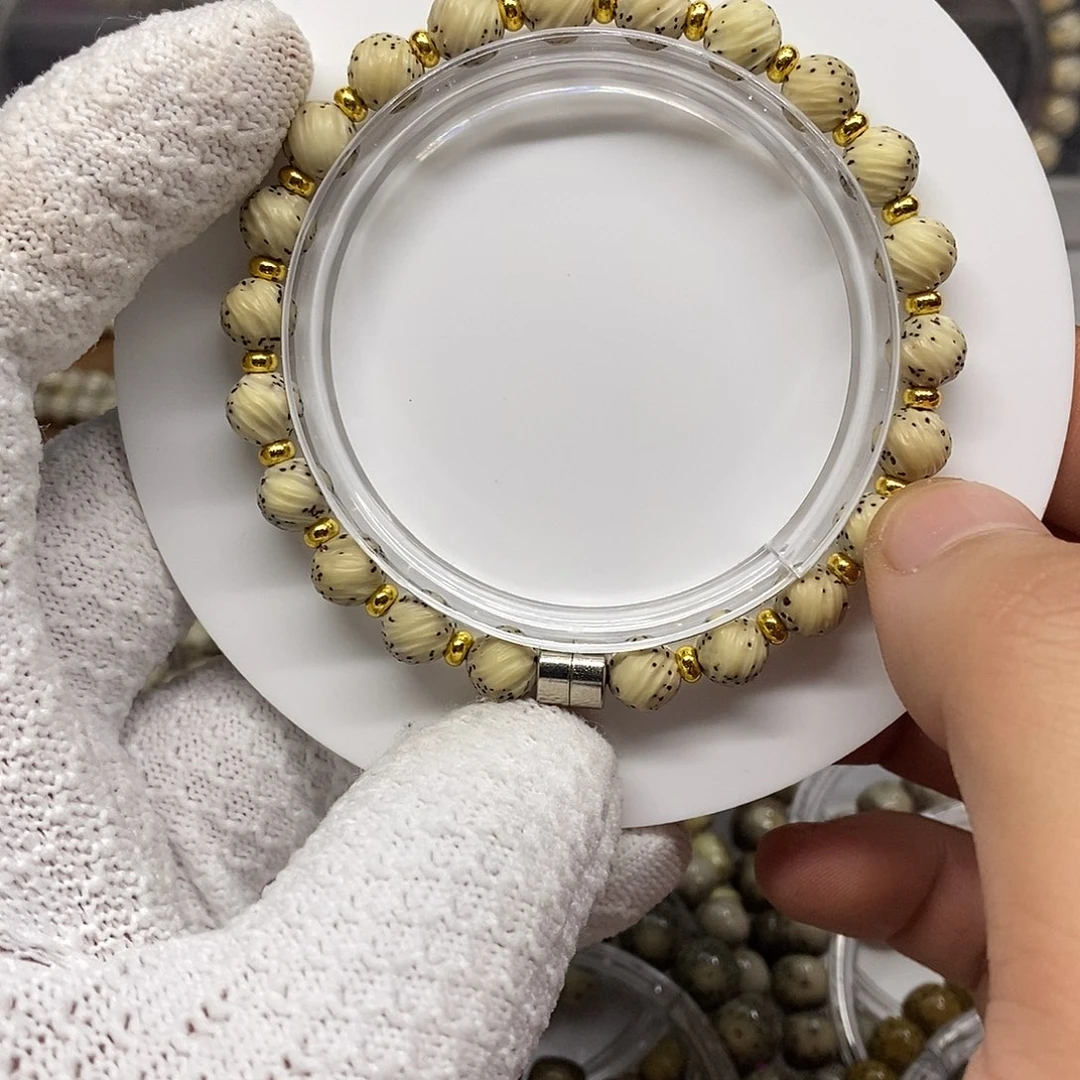 星月菩提吊坠雕刻河豚龙蛋单圈8