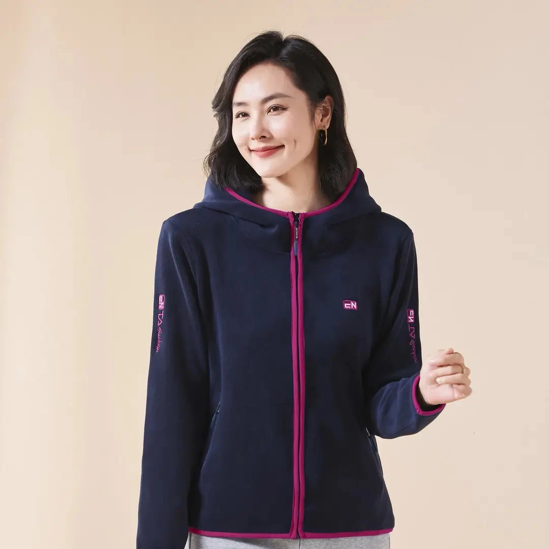 新款奥利绒棉衣连帽保暖休闲运动外套上衣加绒外套女款