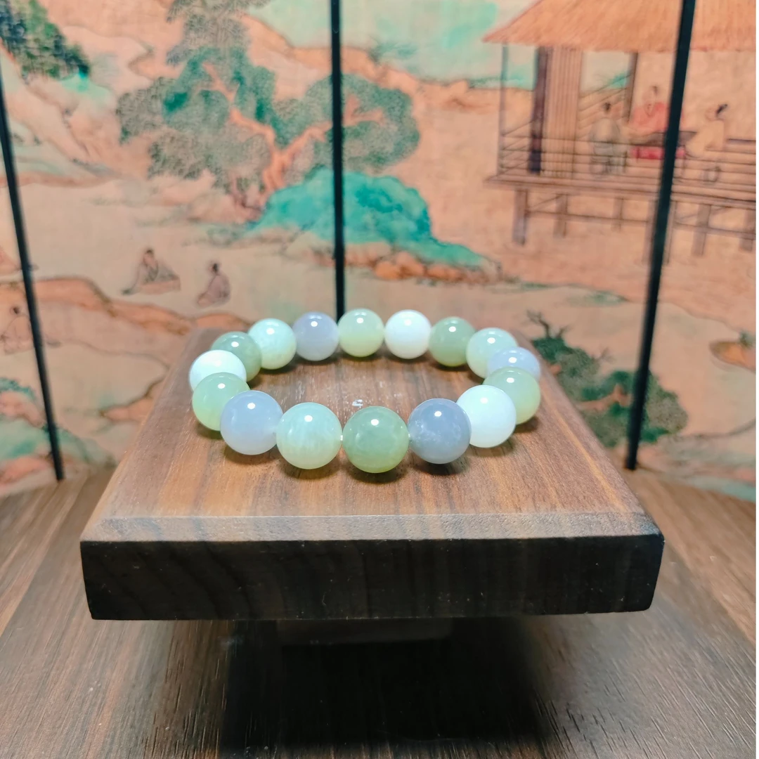 N和田玉多宝圆珠手串（卡12）0429
