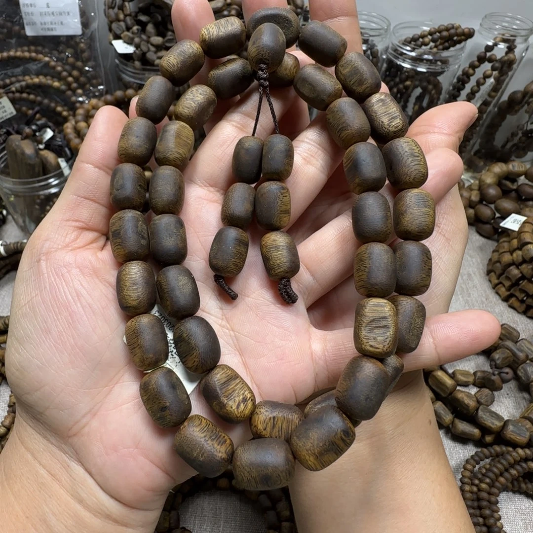 手串沉香莺歌绿多样性发货一条卡11-37克