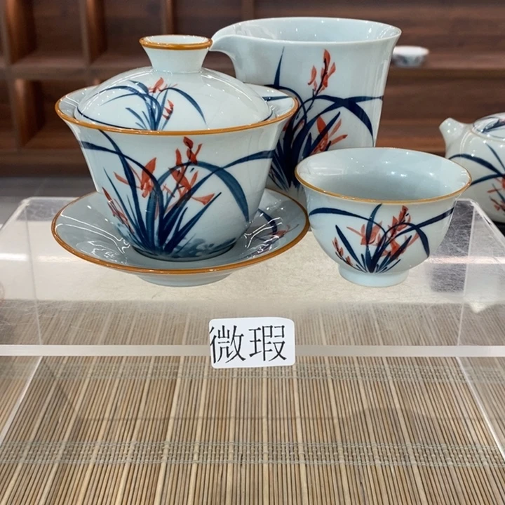 釉下老陶泥手工绘制