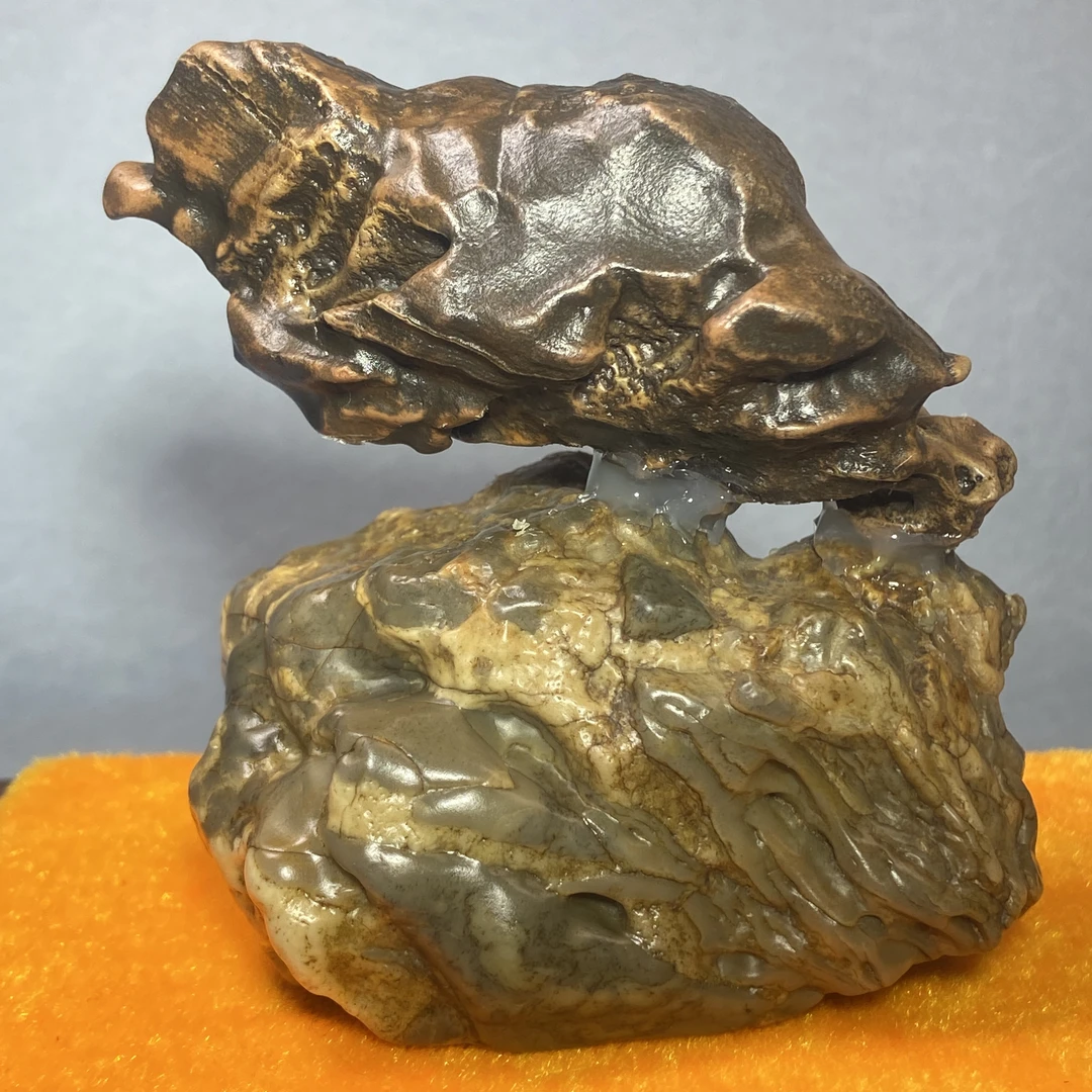 《玄鸟》阿拉善戈壁老皮石精品象形石自然艺术亿年奇石小品匠心传世