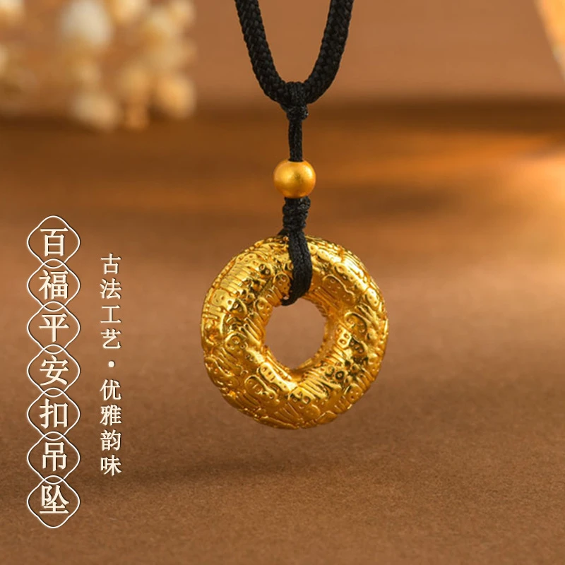 合金手镯 999古法实心优品定制送礼佳选平安扣