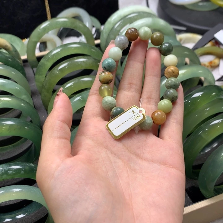 未镶嵌蛇纹石玉手镯