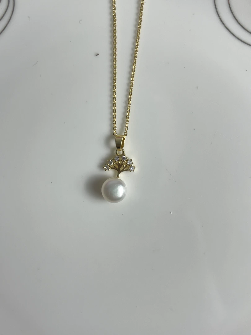 668天然珍珠吊坠项链