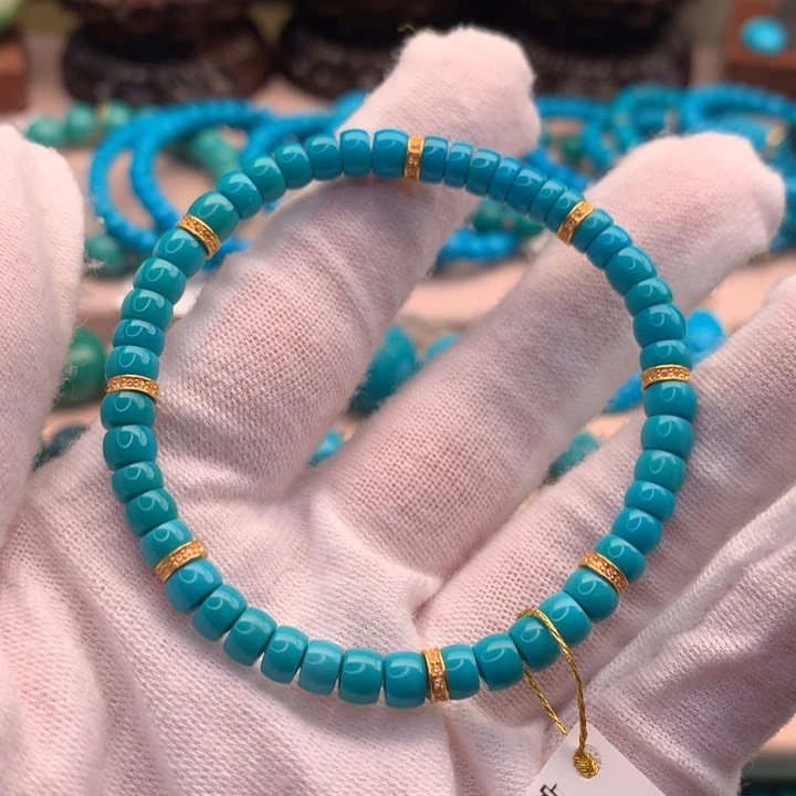 绿松石未镶嵌湖北天然原矿绿松石5.2