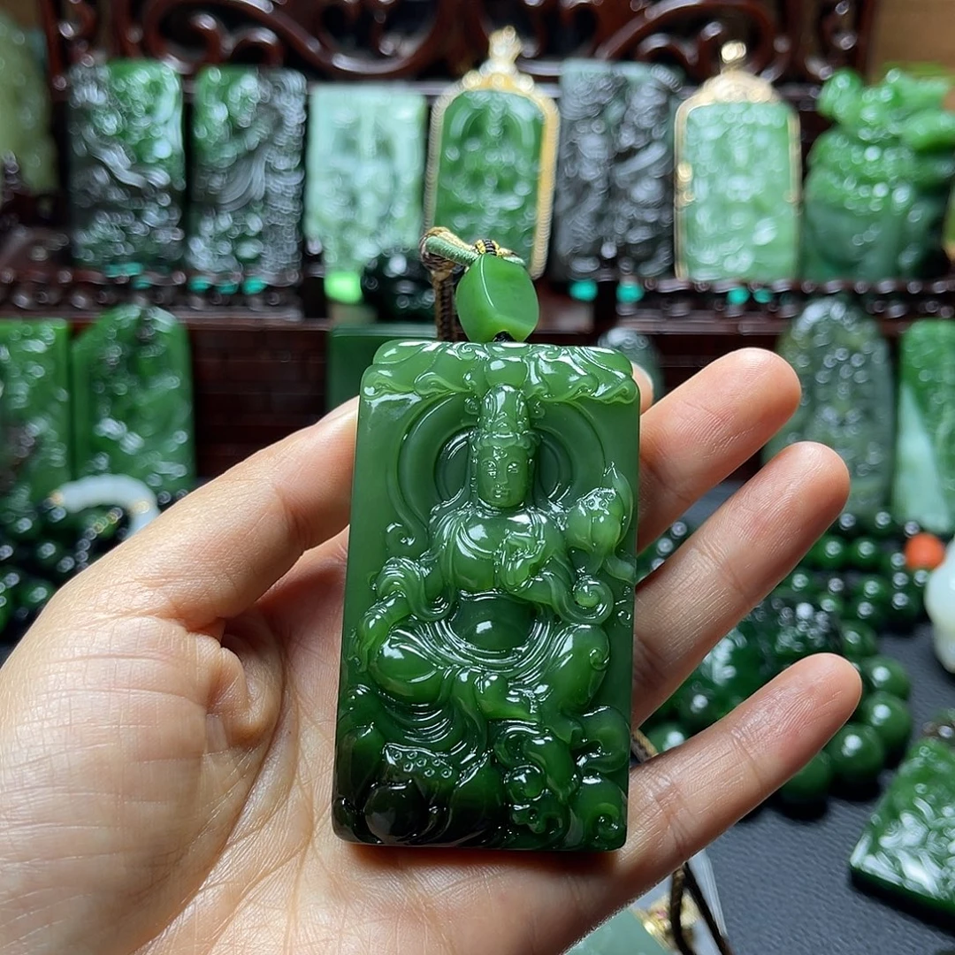 意***缘和田玉未镶嵌颈饰