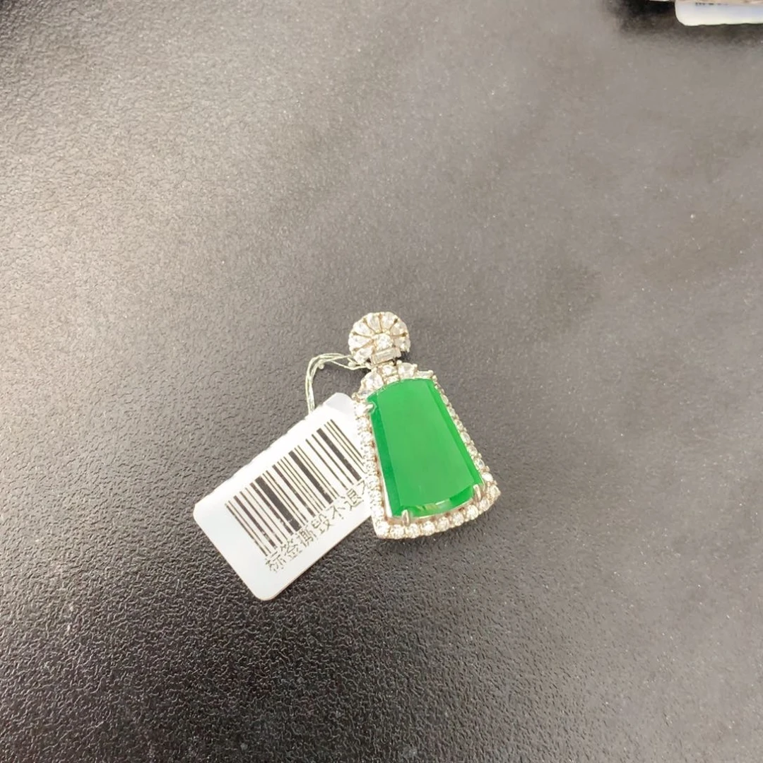 【闪购商品】翡翠戒指银S925镶嵌潇*.天然翡翠