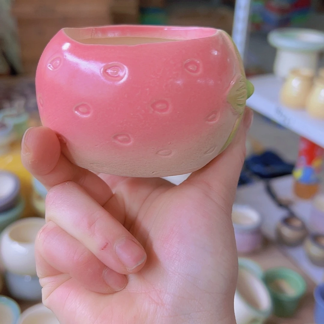 红陶陶瓷花盆当场满12包邮