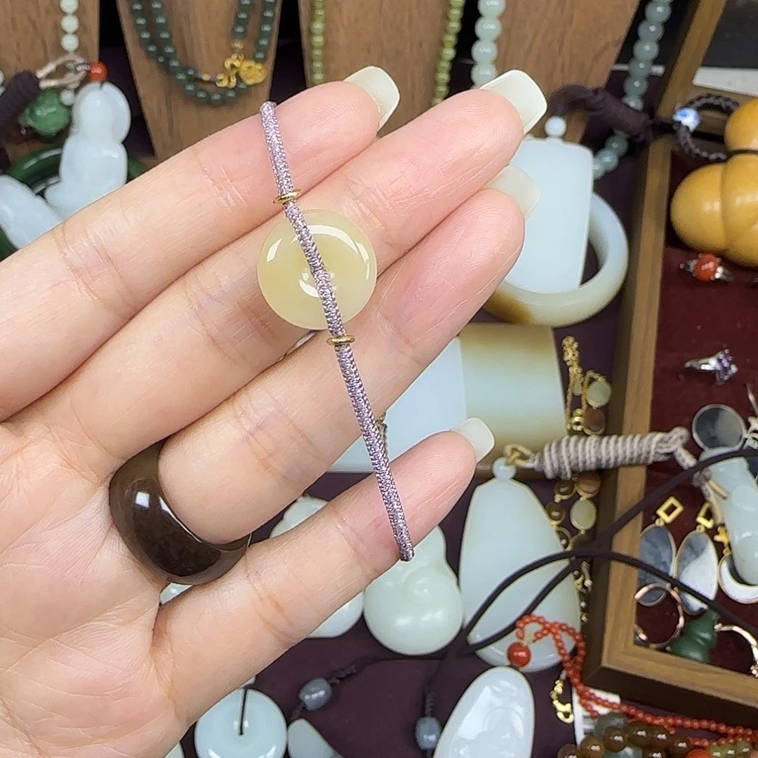 和田玉未镶嵌手链