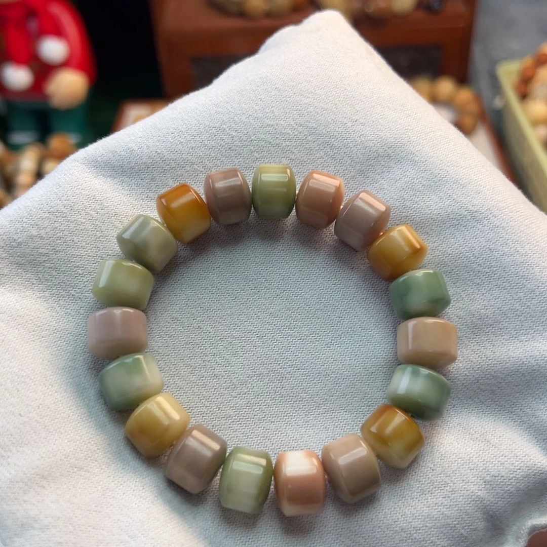 菩提根/象牙果手串卡13金纶微瑕