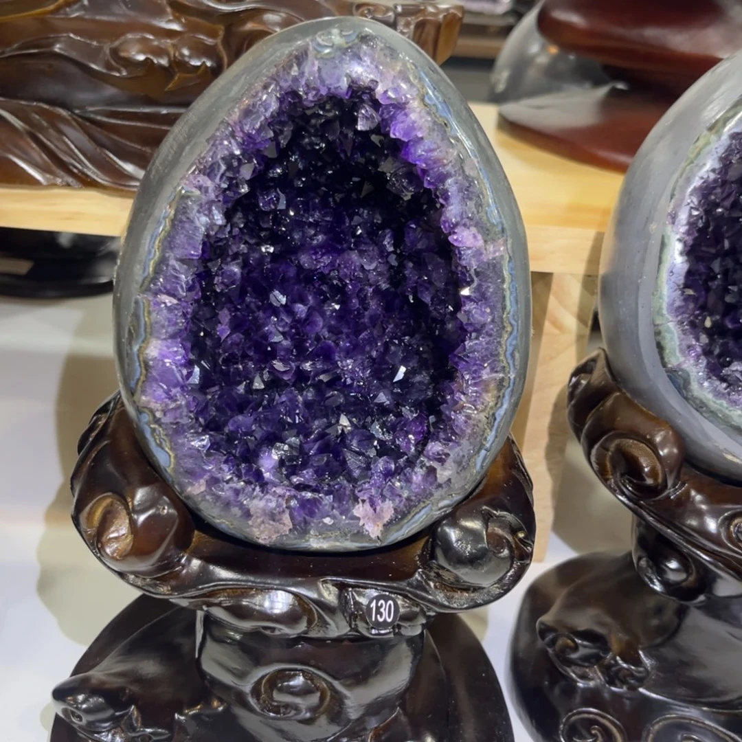 紫晶摆件未镶嵌水晶