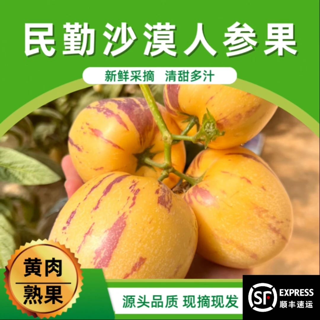 【高氏集团专属】甘肃民勤沙漠人参果净重8斤装黄肉熟果顺丰包邮
