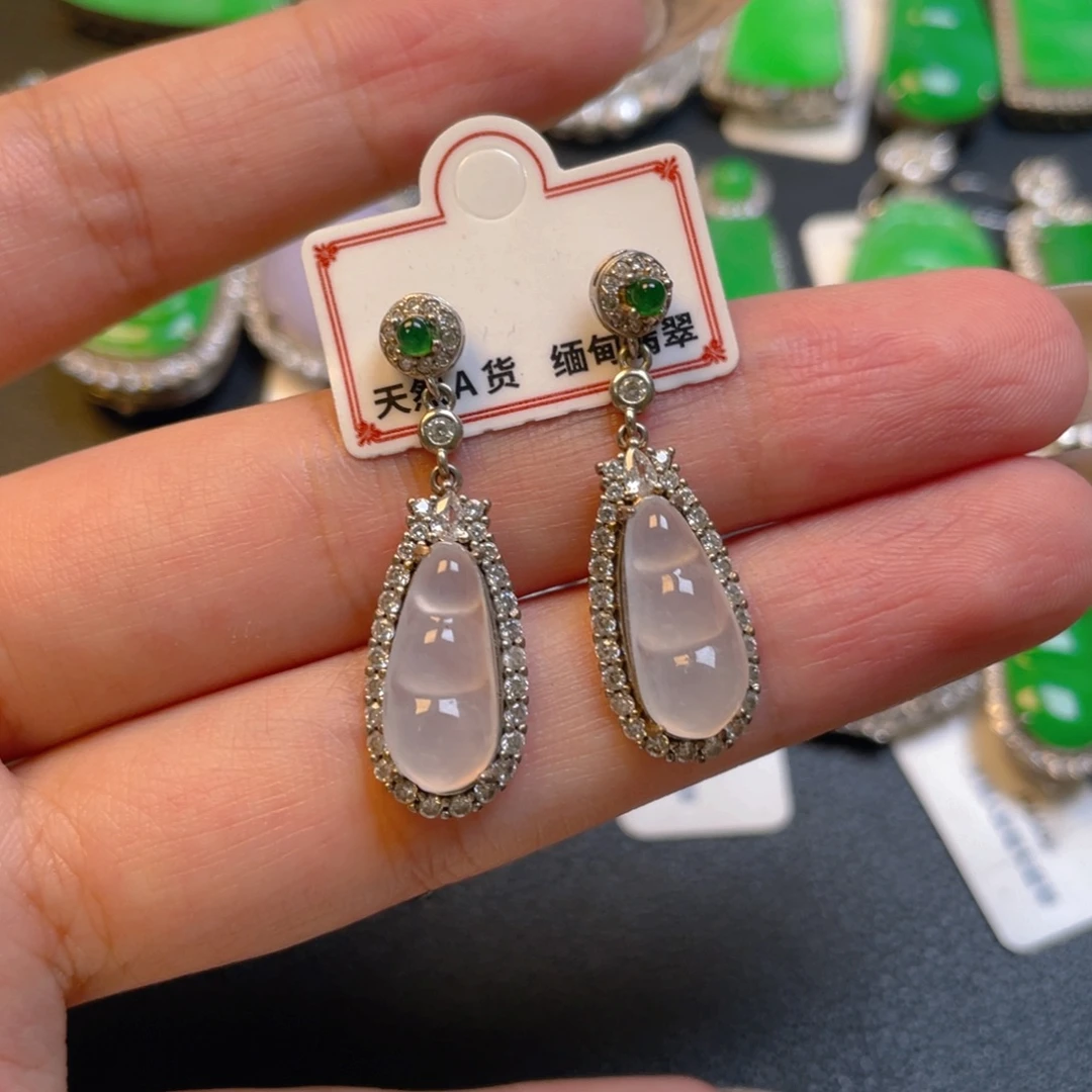 翡翠银S925镶嵌颈饰