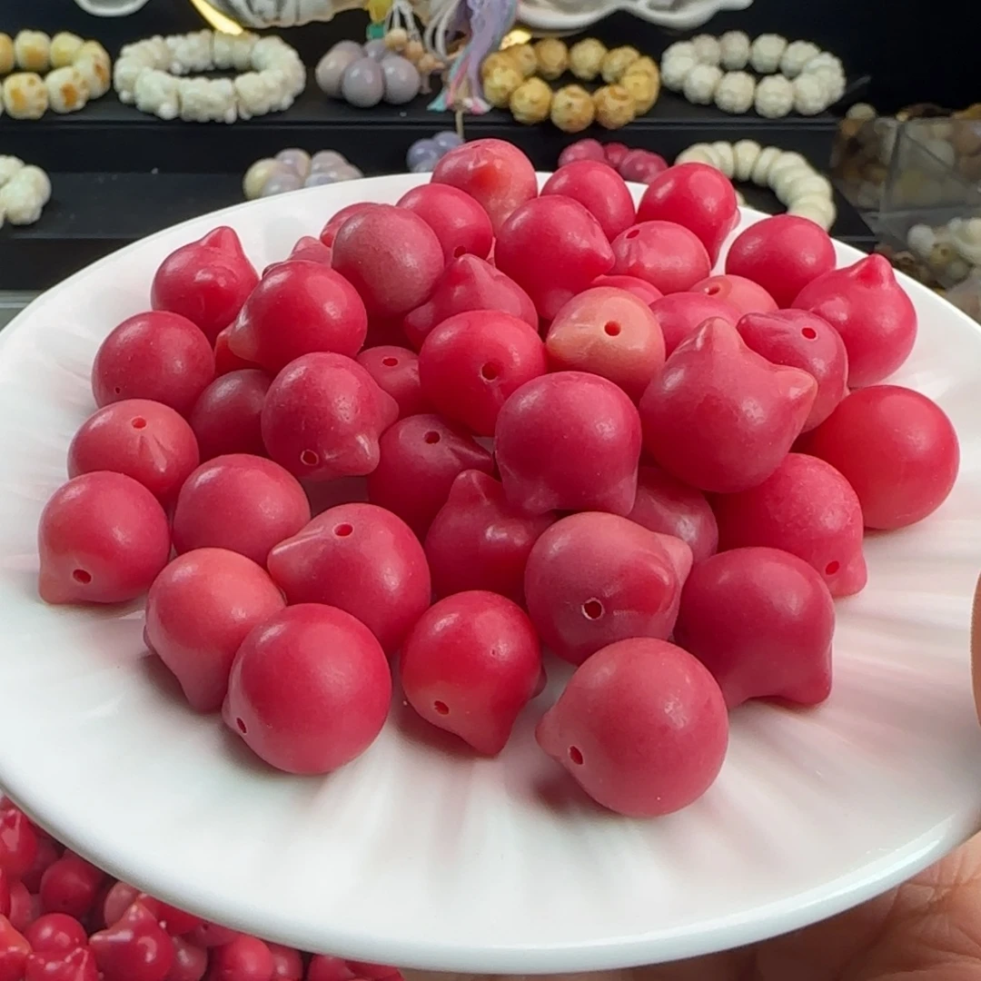 吊坠菩提根/象牙果瑕疵卡14-16乌梅子酱猫头100颗批发不挑瑕疵