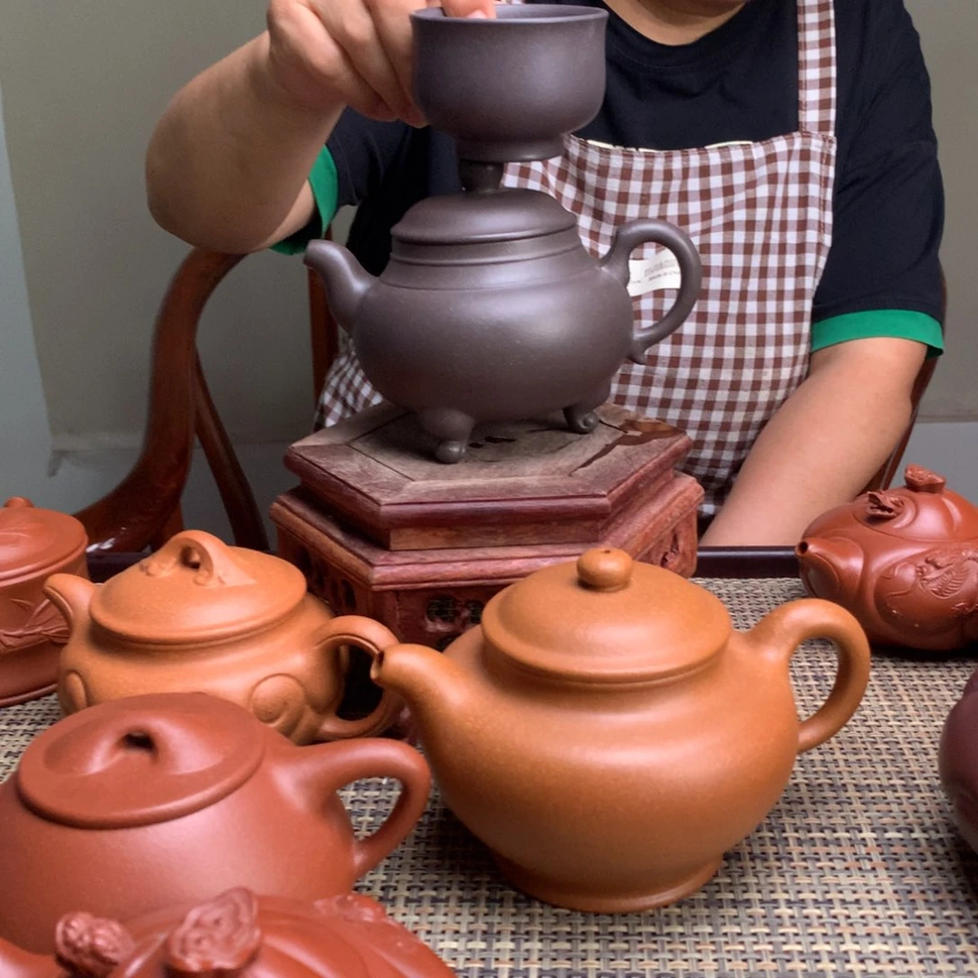 圩***顶茶壶紫砂宜兴紫砂壶茶壶原矿紫砂壶